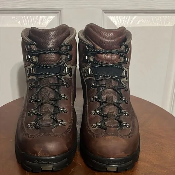 🔥🔥 COLUMBIA Elkridge Boot II  Women Sz 10.5 Brown Hiking Work Boots - PERFECT