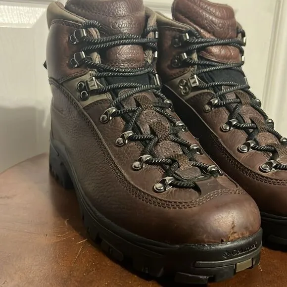 🔥🔥 COLUMBIA Elkridge Boot II  Women Sz 10.5 Brown Hiking Work Boots - PERFECT