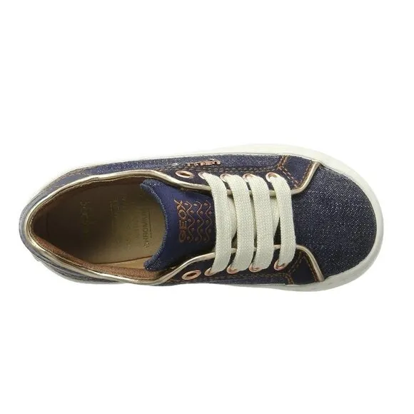 🎁 Geox Kids Girl's Junior Kiwi Jeans Sneakers