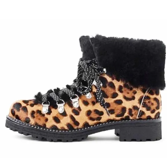 🆕 {J. CREW} Nordic Leopard Calf-Hair Boots