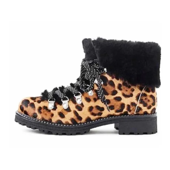 🆕 {J. CREW} Nordic Leopard Calf-Hair Boots