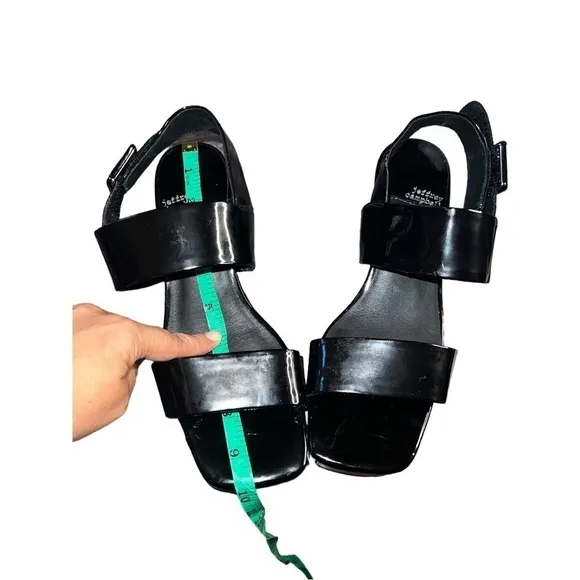 ▶️ Jeffrey Campbell ◀️ Black Patent Leather Miranda Platform Shoes  7.5