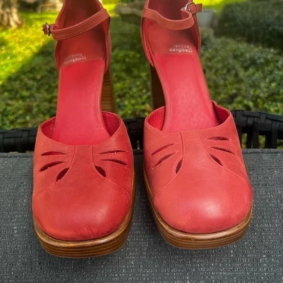 ▶️ Jeffrey Campbell◀️ Star Man Pump Size 10 Red