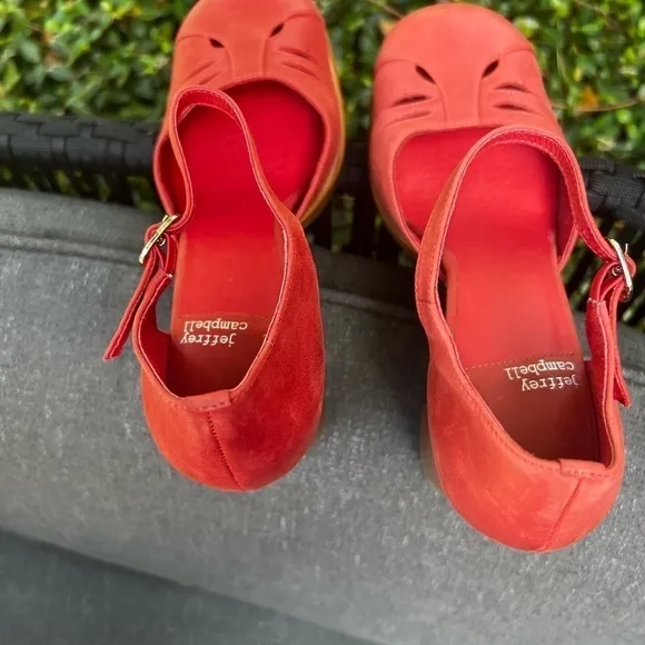 ▶️ Jeffrey Campbell◀️ Star Man Pump Size 10 Red