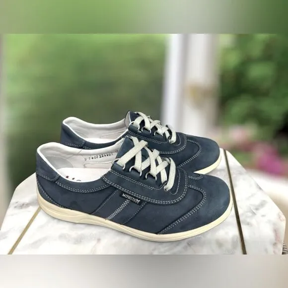 🔥🔥 NEW 🔥 MEPHISTO Runoff Laser Leather Trainer Sneakers Shoes Size 6 US