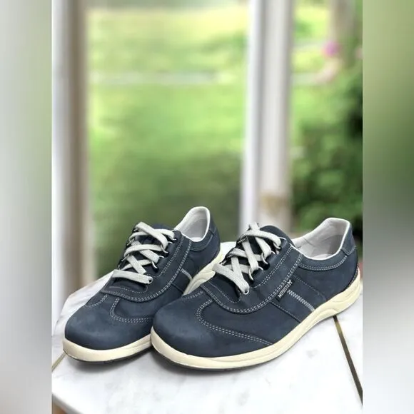 🔥🔥 NEW 🔥 MEPHISTO Runoff Laser Leather Trainer Sneakers Shoes Size 6 US