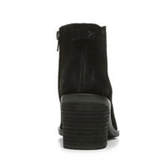 ✅ New! Zodiac Larsen Black Suede Heel Bootie