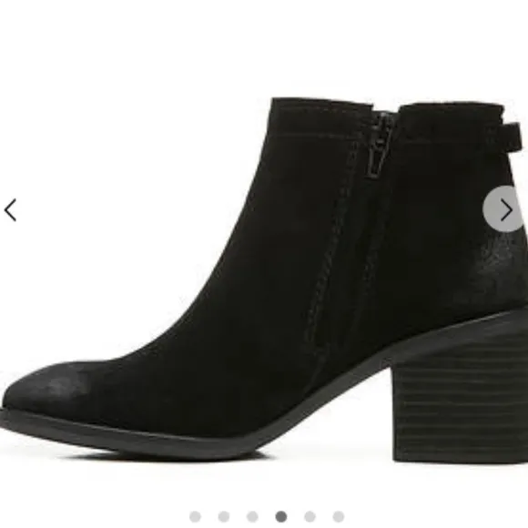 ✅ New! Zodiac Larsen Black Suede Heel Bootie