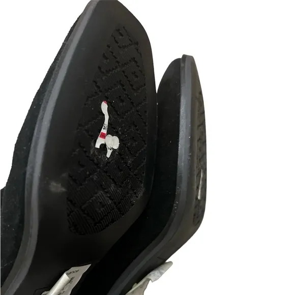 ✅ New! Zodiac Larsen Black Suede Heel Bootie