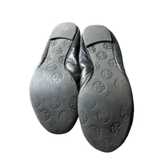 ▶️ Tory Burch ◀️ Reese Black Flats with Tassels. 6.5
