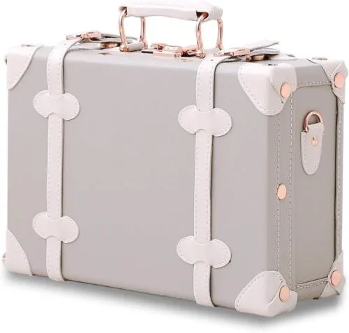 12 Inch Natural Keepsake Baby Box Vintage Suitcase Memory Case New Baby Gift