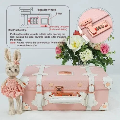 12 Inch Natural Keepsake Baby Box Vintage Suitcase Memory Case New Baby Gift