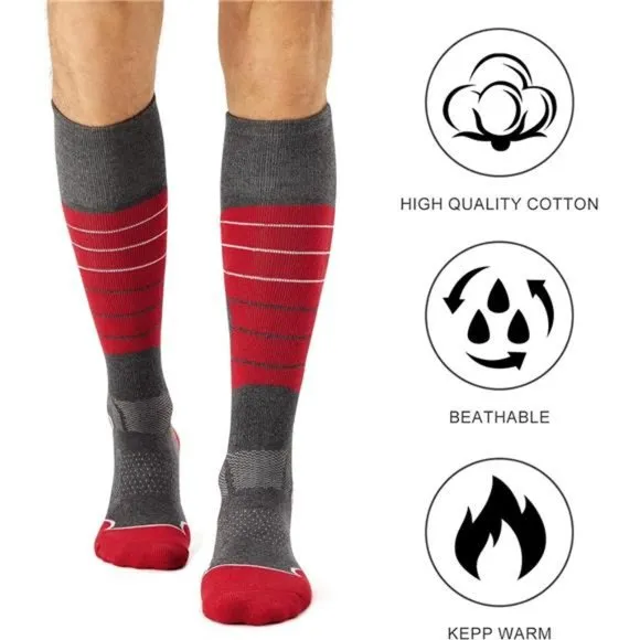 3 Pack Unisex Ski Socks Winter Performance Socks