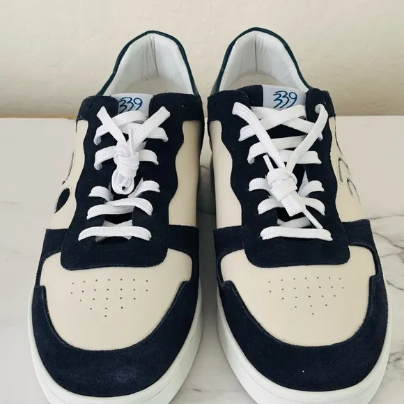 33.9 Elite Edition Navy and White Sneakers
