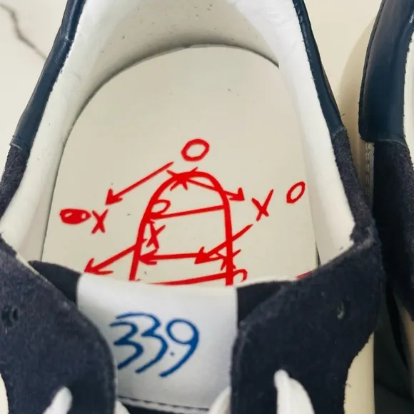 33.9 Elite Edition Navy and White Sneakers