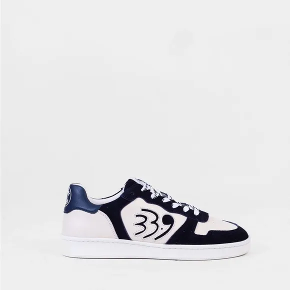 33.9 Elite Edition Navy and White Sneakers