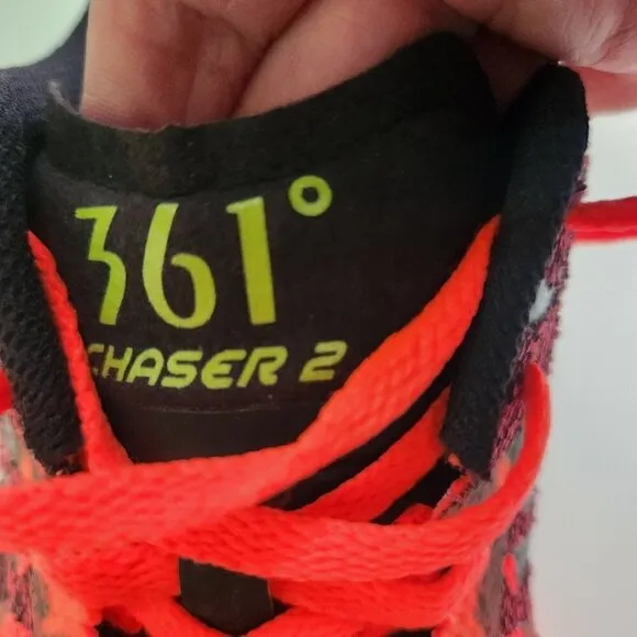 361 Degrees Chaser 2 Neon Workout Sneakers Size 10