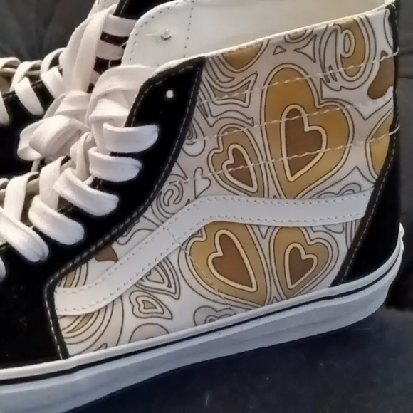 #49❤️ New Vans Trippy Hearts SK8 Sneakers