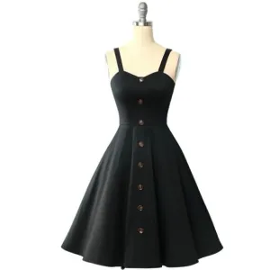 59. Retro button down Fit &amp; Flare dress