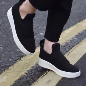 $770 Celine dark navy pull on canvas sneakers 35mm. 40/10