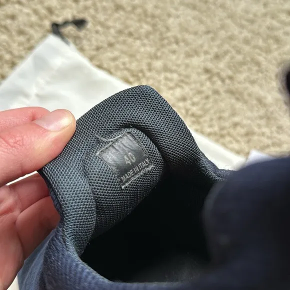 $770 Celine dark navy pull on canvas sneakers 35mm. 40/10
