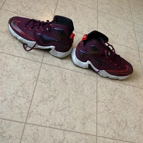 A pair of LeBron Sneakers