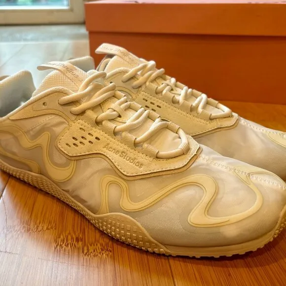 Acne Studio Barai M White Lace Up Sneakers Size 42
