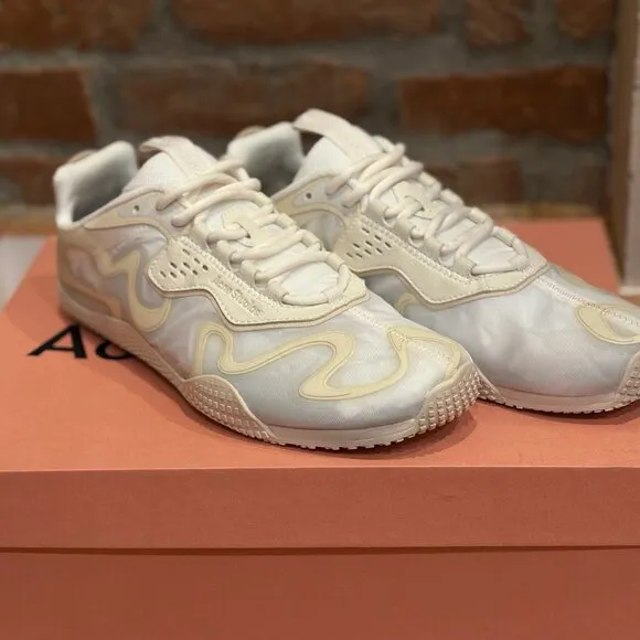 Acne Studio Barai M White Lace Up Sneakers Size 42