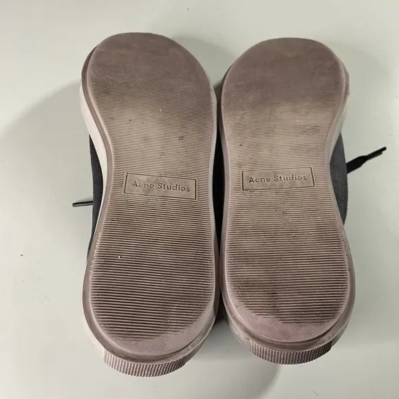 Acne Studios Adriana Striped Canvas Low Sneakers Women's Size 8.5
