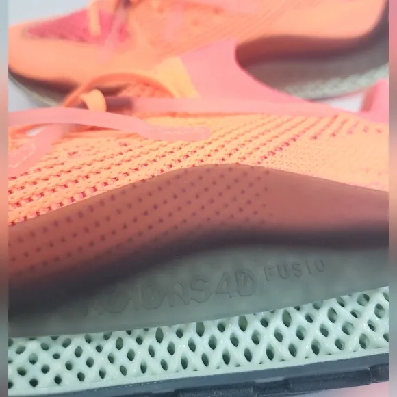Adidas 4D Fusio Screaming Orange Prime knit FY5929 Casual Running shoes Men's 6