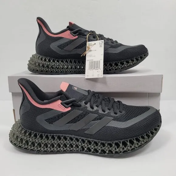 Adidas 4DFWD 2 Women's Black Pink Running Shoes GX9268 US Size 8.5 NWT