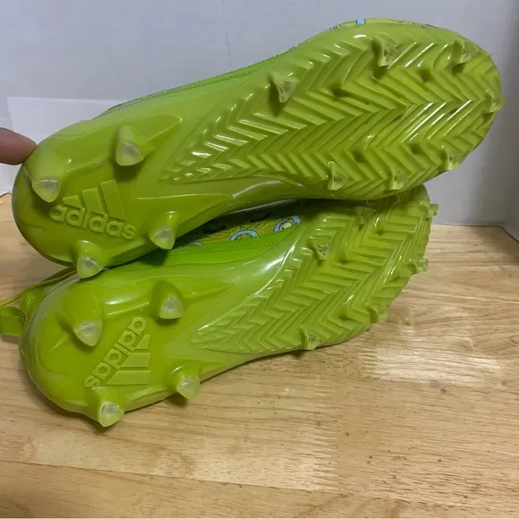 Adidas Adizero 12.0 Simpsons Treehouse Of Horror‎ Football Cleats Green Size 12