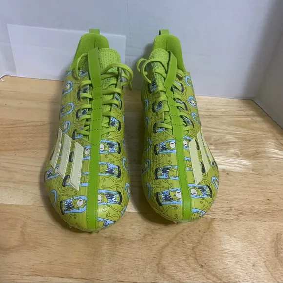 Adidas Adizero 12.0 Simpsons Treehouse Of Horror‎ Football Cleats Green Size 12