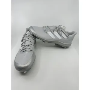 adidas Adizero Afterburner 8 Grey Metal Baseball Cleats Men’s Size 12.5 H00979