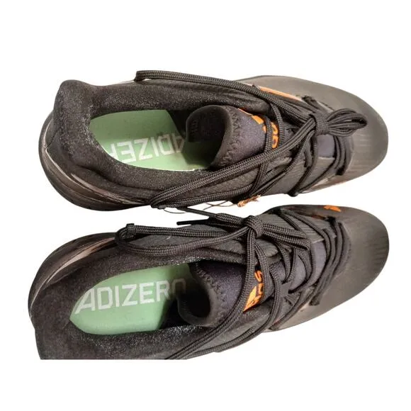Adidas Adizero Afterburner Baseball Cleats Size 13.5 Black Orange Athletic NEW!!