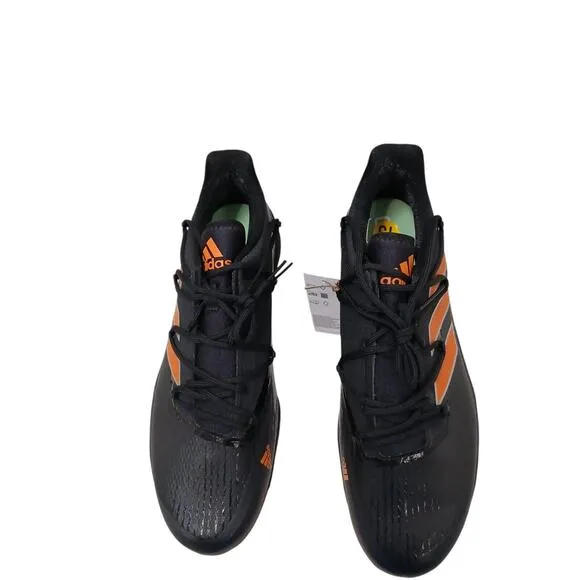 Adidas Adizero Afterburner Baseball Cleats Size 13.5 Black Orange Athletic NEW!!