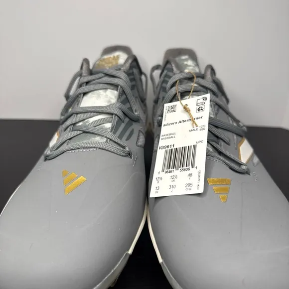 Adidas afterburner Gray and Gold Men's cleats