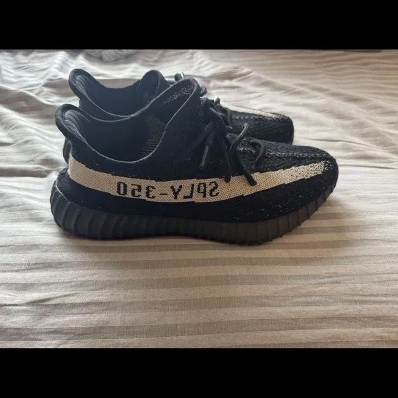 adidas Black and White Athletic Shoes