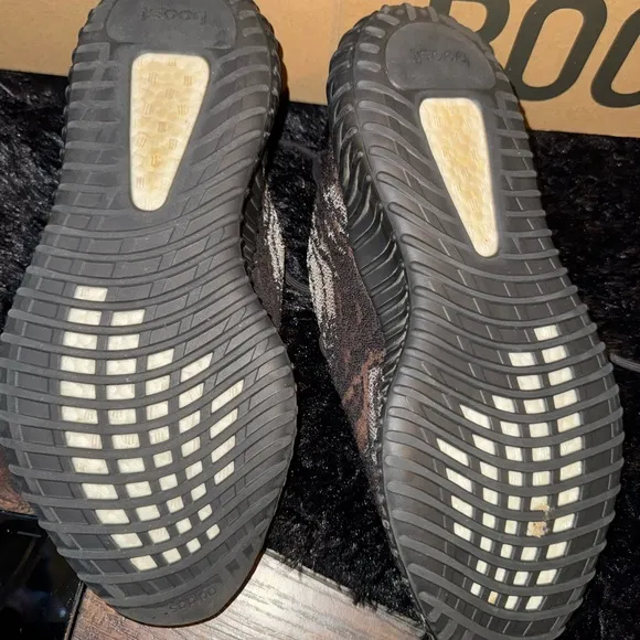Adidas Black Knit Sneakers with Ribbed Sole
