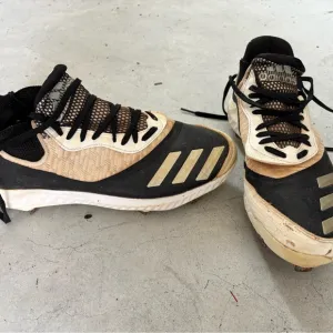 Adidas Black metal cleats