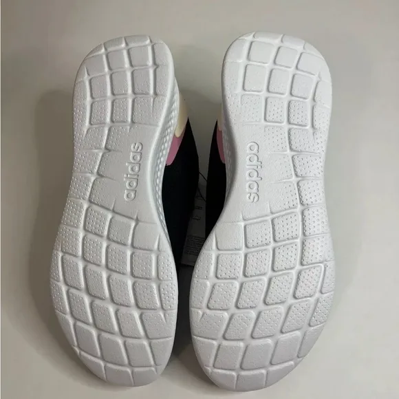 Adidas Black Sneakers with Mesh Upper and Shock-Absorbing Sole