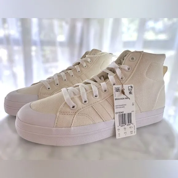 Adidas Bravada Mid- Platform High-top trainers Sneakers Shoes Size 10