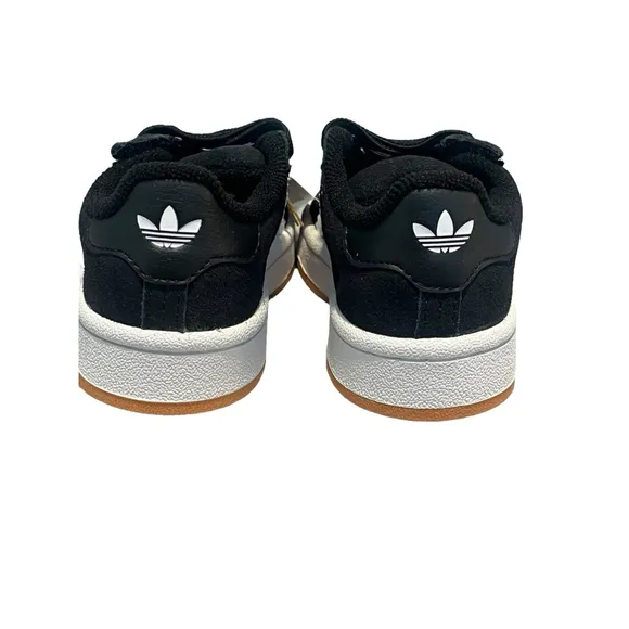 Adidas Campus 00s CF EL I Toddler Size 8k Black White Stripes Slip On Low Top