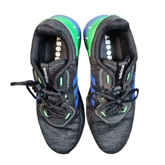 Adidas Climacool Running Shoes Boost Cushioning Black Blue Green Mens 11.5EUC