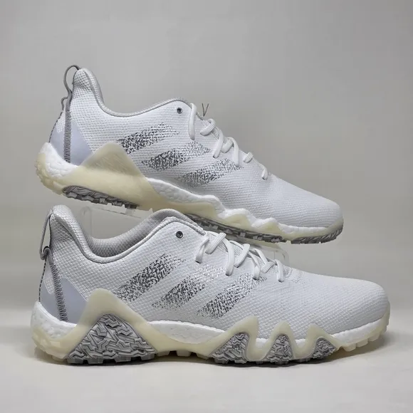 Adidas CodeChaos 22 Men's Golf Shoes White Silver Metallic GX3932 Size 15 New