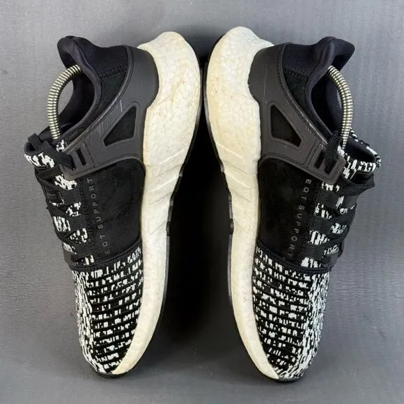Adidas EQT Support 93/17 'Black Glitch' sneaker shoes men’s size 9.5