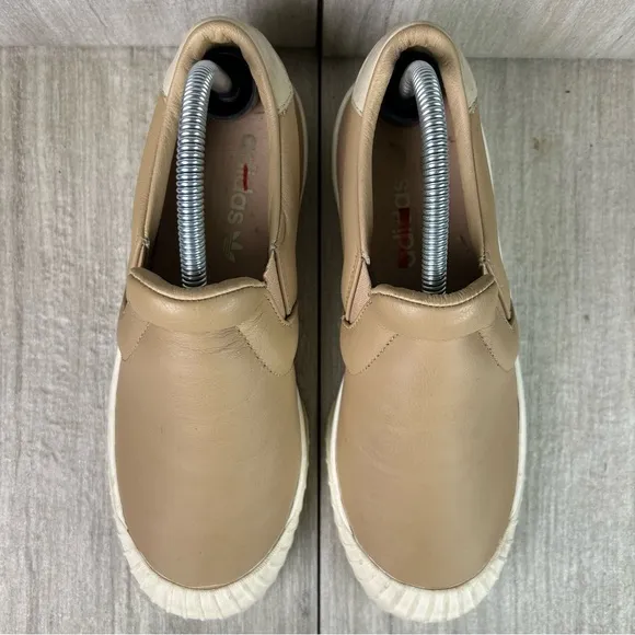 Adidas Everyn Tan Ash Pearl Slip On Sneakers Casual Shoes Womens Size 7