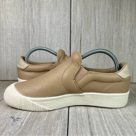 Adidas Everyn Tan Ash Pearl Slip On Sneakers Casual Shoes Womens Size 7