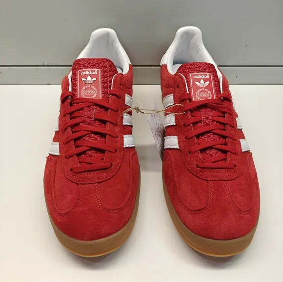 Adidas Gazelle Indoor Scarlet Red H06261 Casual Suede Leather Sneakers Men 11.5