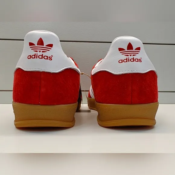 Adidas Gazelle Indoor Scarlet Red H06261 Casual Suede Leather Sneakers Men 11.5